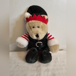 2001 Starbucks Bearista Bear Holiday Elf 17th Edition Christmas Plush, Beans